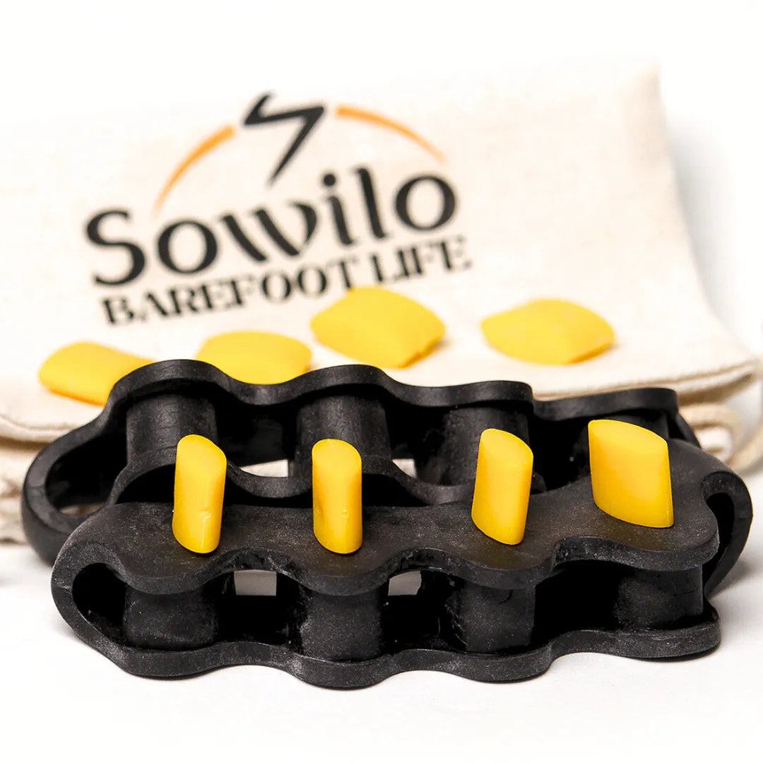 Alineadores dedos Sowilo Advance — separadores silicona para pie barefoot Chile