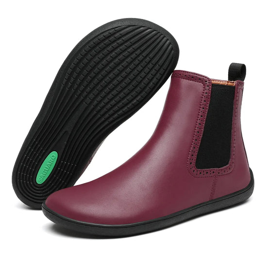 Par de calzado barefoot mujer con suela de caucho flexible ideal para caminar por la ciudad.