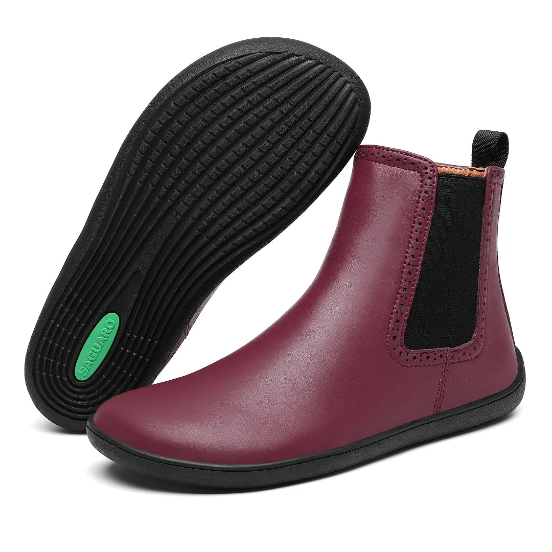 Par de calzado barefoot mujer con suela de caucho flexible ideal para caminar por la ciudad.
