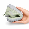 Botas minimalistas Saguaro Will I color verde menta, calzado ergonómico flexible con suela plana drop cero para el cuidado del pie en Chile.
