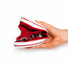 Calzado barefoot rojo Saguaro Roam I de alta flexibilidad, zapatilla ligera y transpirable con puntera anatómica para juanetes en Chile.