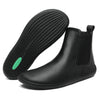 Botines barefoot hombre negros formal Saguaro Urban I, calzado minimalista de oficina con suela flexible y horma ancha en Chile.