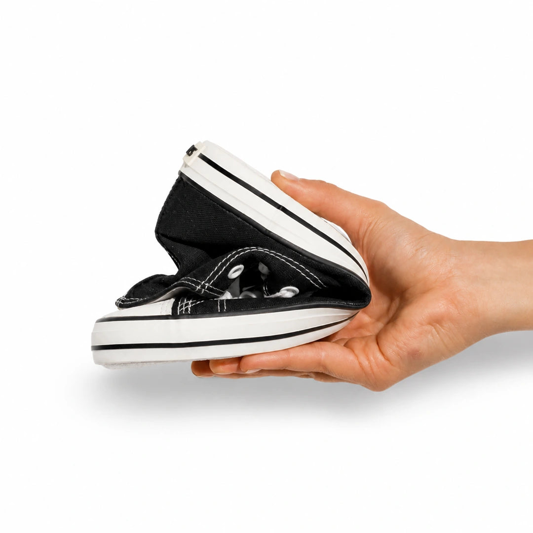 Zapatilla casual elástica Saguaro Roam I color negro, calzado deportivo ultra flexible con espacio anatómico para pies anchos en Chile.