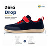 ZZFaber Kids Play I rojo zero drop — zapatilla barefoot infantil roja suela plana Chile