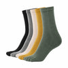 Pack de calcetines con dedos largos Saguaro en color negro, gris, beige, amarillo y verde, medias elásticas transpirables anti-ampollas en Chile.