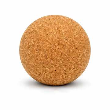 Pelota de corcho terapéutica 6cm para masajes en pies, yoga y fascia.