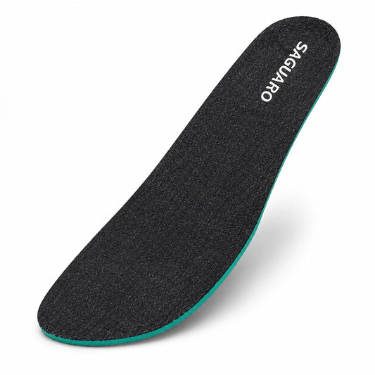 Plantilla de lino absorbente Saguaro para calzado minimalista de niños, forma anatómica con puntera ancha para libre movimiento de los dedos en Chile.