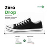Saguaro Roam II negro cero drop — zapatilla barefoot lona negra vista trasera zero drop Chile