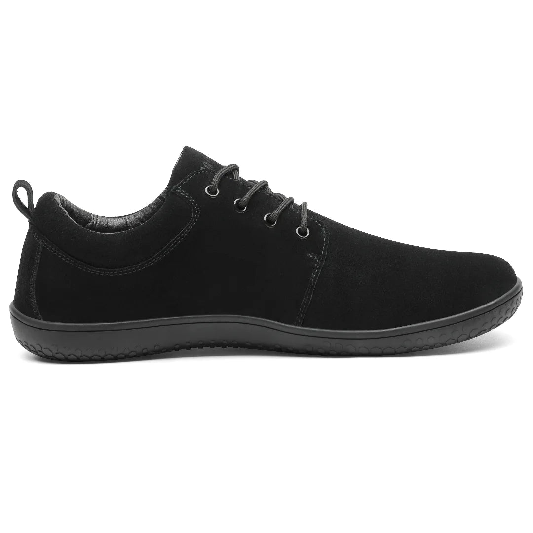 Zapato Dream I negro vista interna con tejido transpirable.