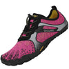 Zapatilla Saguaro Fast I rosa vista diagonal con diseño minimalista deportivo.
