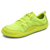 Zapatillas barefoot mujer Saguaro Forestep II verde flúor, calzado minimalista ultraligero.