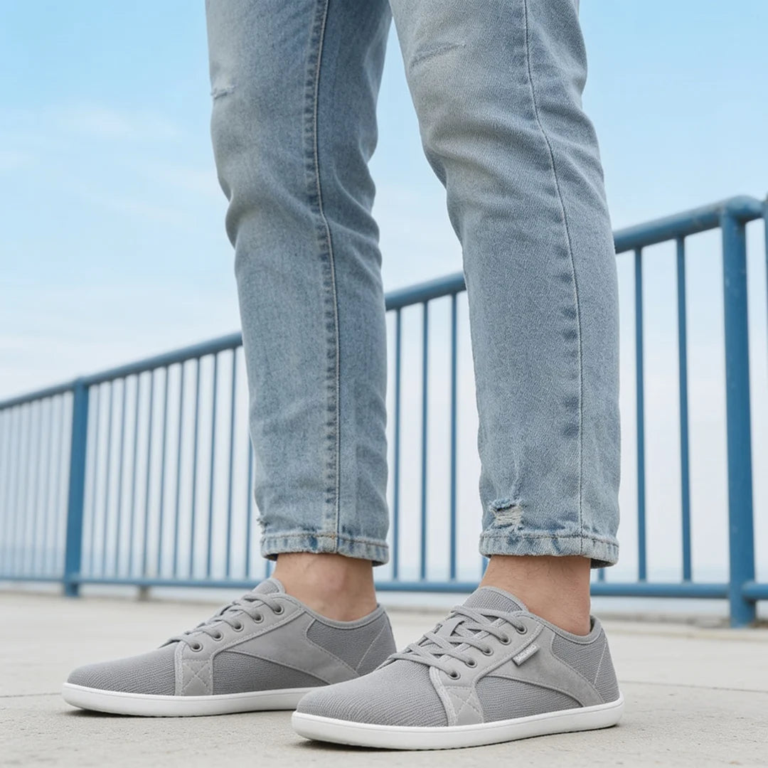 Saguaro Luck I gris urbano lifestyle barefoot — zapatilla barefoot casual gris uso diario Chile