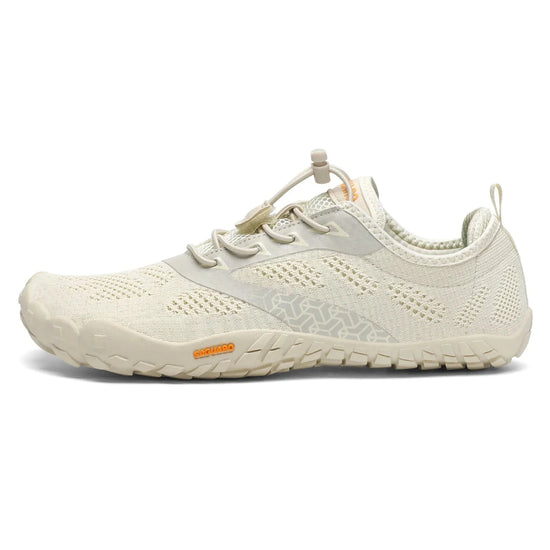 Zapatilla Saguaro Smart I beige vista lateral.