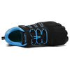 Zapatilla Saguaro Vigor II azul vista desde arriba.