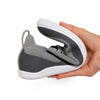Zapatilla ergonómica Sowilo Kenaz gris de textil técnico, calzado vegano transpirable con suela flexible para el cuidado del empeine en Chile.