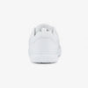 Zapato minimalista blanco alineacion postural — calzado barefoot zero drop mujer Chile
